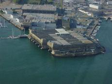 Lorient - Kéroman Uboat base from the sky